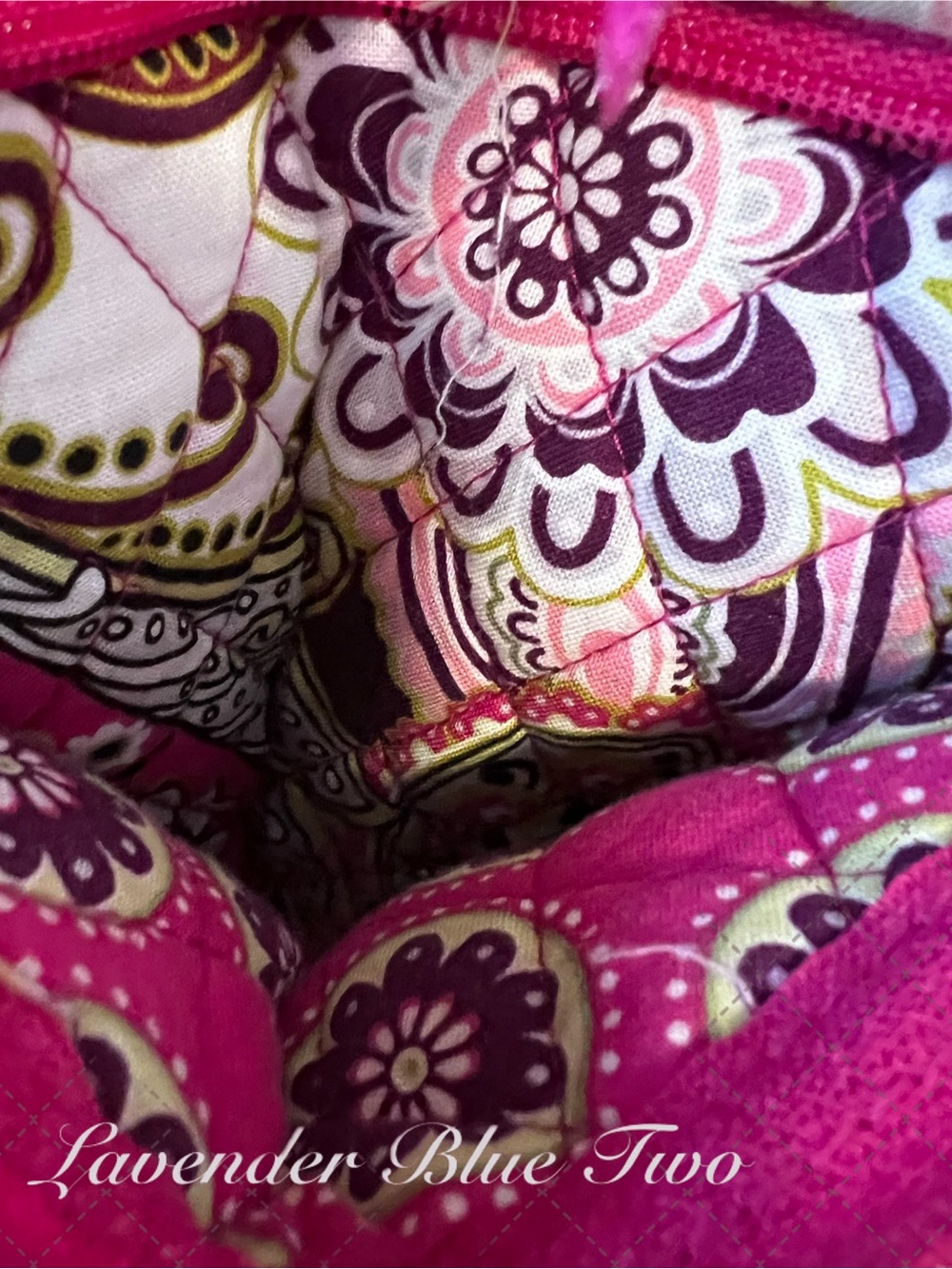 VERA BRADLEY Very Berry Paisley 2010 Essential Backpack Pink Purple Y2K Padded - Picture 4 of 17